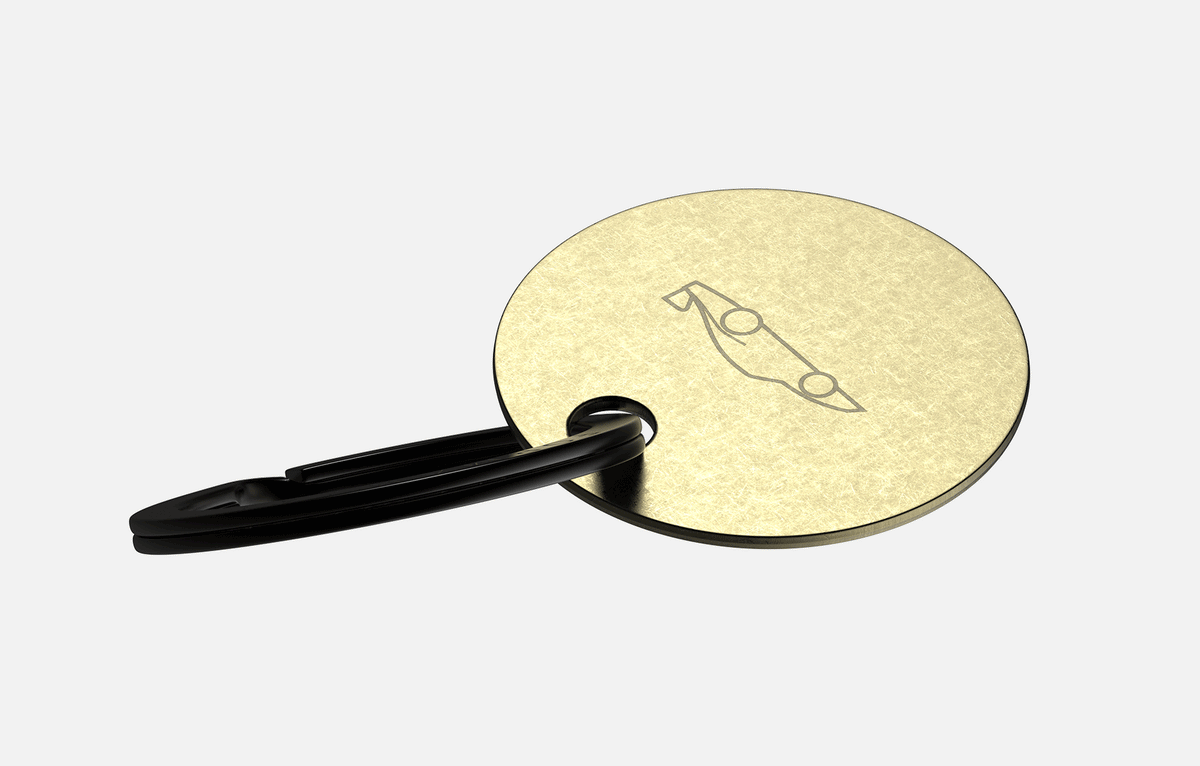 Keytag — Tumbled Finish